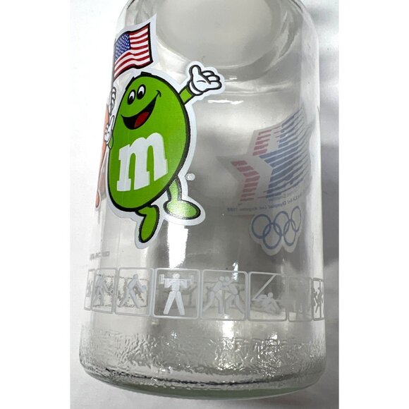 1984 M&Ms Olympic Committee Glass Jar With Lid - Picture 2 of 4